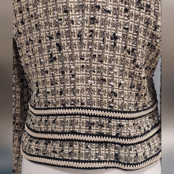 Jones New York Elegant Black and Cream Blazer - Picture 7 of 9